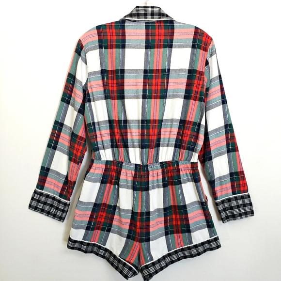 Victoria's Secret Tarten Plaid Like New PJ ❤ Romper - Picture 10 of 15